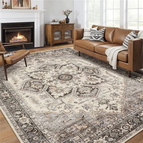 Amazon.com: homewill Area Rug for Living Room - 9x12 Soft Machine ...
