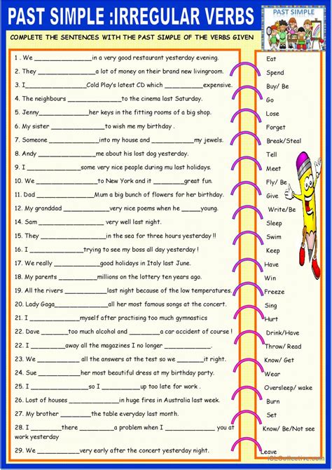Past Simple Irregular Verbs - GITEDU