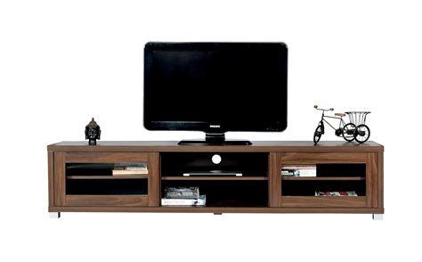 DeckUp Muvo TV Stand and Engineered Wood TV Entertainment Unit Walnut ...