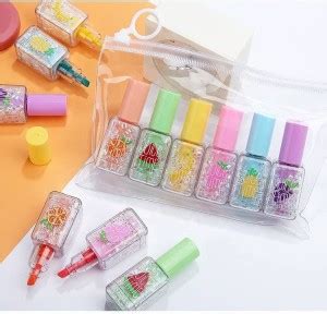 Flipkart.com | Z-Plus Pack of 6 Cute Nail Paint Nail Polish Shaped Mini ...
