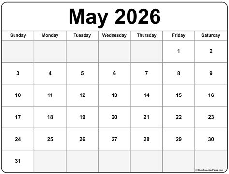 May 2026 calendar | free printable calendars