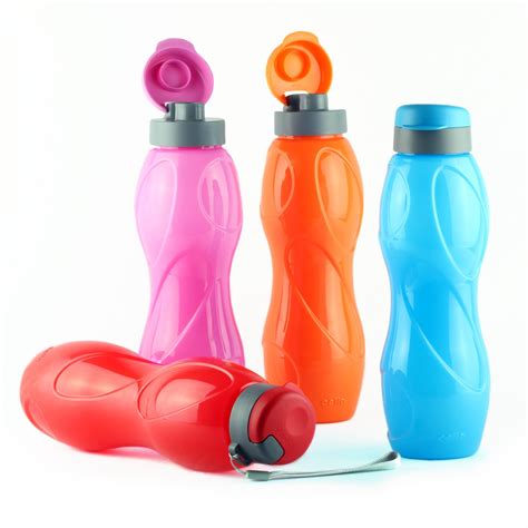 Cello Bacto Guard Beta Plastic Flip Top Bottle Set, 1 Liter, Set of 4 ...