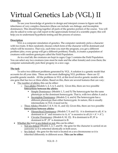 Virtual Lab Genetics 的图像结果