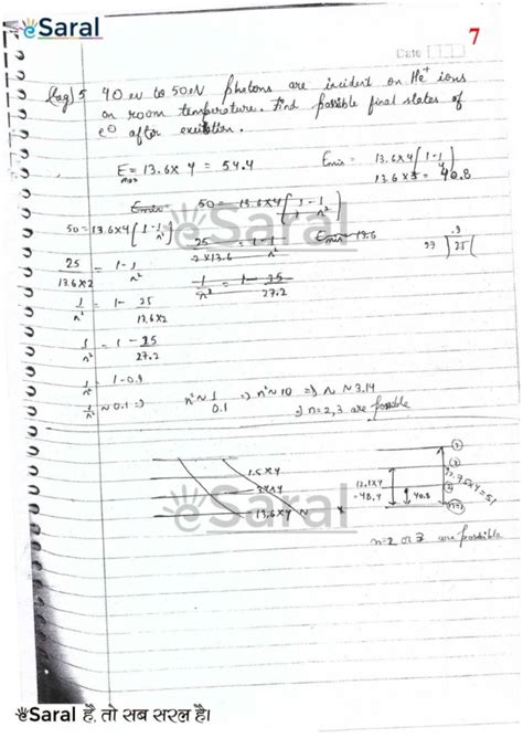 Atomic Structure Handwritten Notes JEE PDF - Free PDF Download