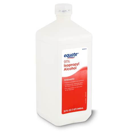 Equate 91% Antiseptic Isopropyl Alcohol, 32 fl oz - Walmart.com ...
