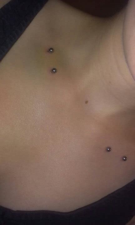 Collarbone piercings