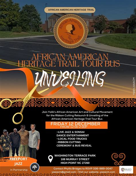 African American Heritage Trail Tour Bus Unveiling , High Point, NC ...