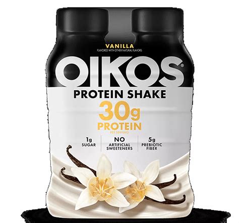 Vanilla Oikos High Protein Shake 4 Pack - 30g Protein, Shelf Stable