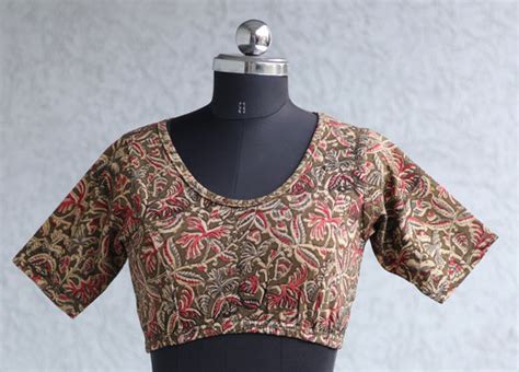 Buy Kalamkari Stretchable Blouses Online | Looms & Tassels