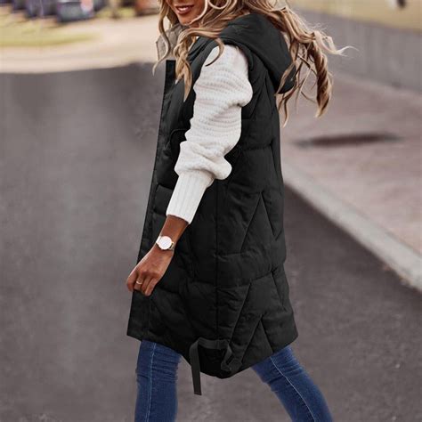 RYDCOT Women'S Long Down Vest Clearance Long Coats for Women Winter ...