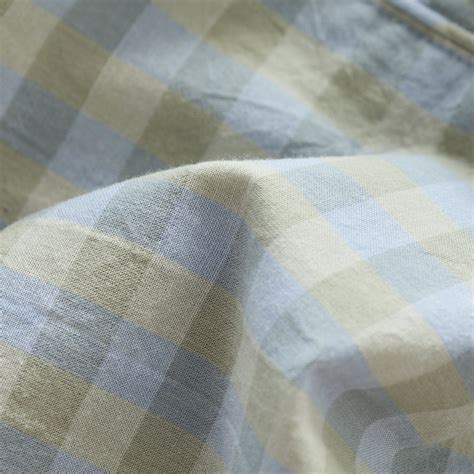 Leo Washed Cotton - Elodie Gingham Bed Sheets | Sheet Society