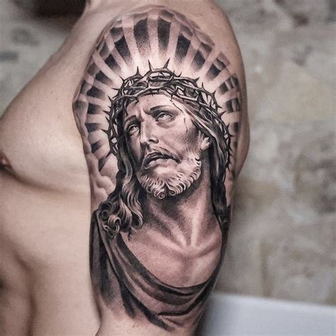 Jesus Arm Tattoo