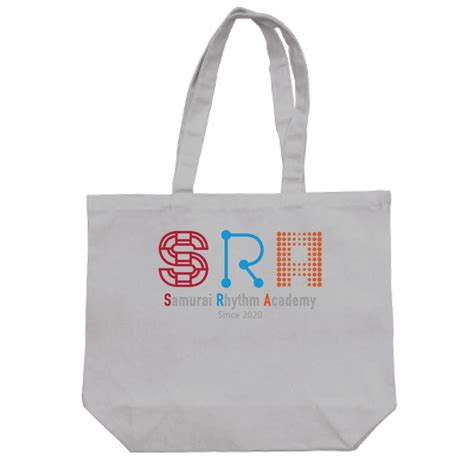 Samurai Rhythm Academy_トートバック（スカイグレー） | ハンドメイドショップ「サムライアパートメン堂」