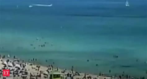 miami beach: Watch: Helicopter crashes near Miami Beach coast, 2 people ...