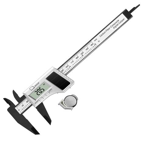 Esynic Digital Caliper 150mm 6inch Solar Power Vernier Caliper ...