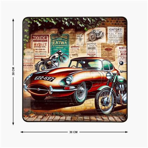 Buy Aura Retro Wooden Car Print Picture Frame - 30x30cm from Home ...