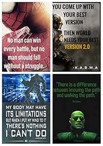 5 Ace no Man can Win Motivational Sticker Posters for Home,Office,Gym ...