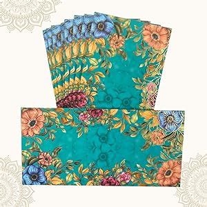 Vanya Creations Pack of 10, Floral Design Shagun Envelopes for Gifting ...