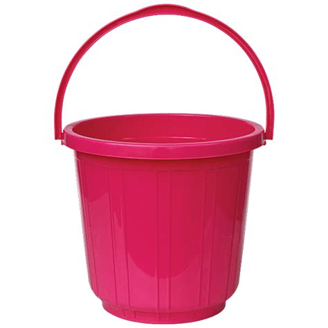 Buy Princeware Plastic Bucket - For Bathing/Cleaning, With Handle, Pink ...