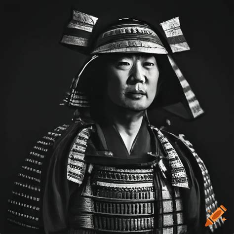 Japanese samurai warrior in traditional armor on Craiyon