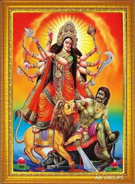 Abi Groups Matte Finish wooden god photo frame 13 * 10 inches Maa Kaali ...