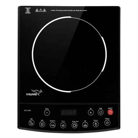 Buy V-Guard Vic 1.4 El Induction Cooktop / 1400 Watt Electric Induction ...