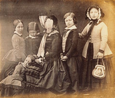 Group photographic print, copy of a daguerreotype, of Queen Victoria ...