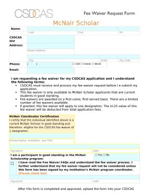 csdcas fee waiver Doc Template | pdfFiller