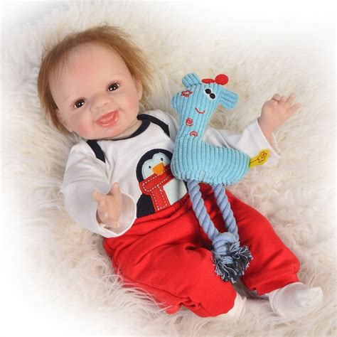 Настоящий Ребенок реборн куклы Bebe boy rebon 55 см Силиконовая ...