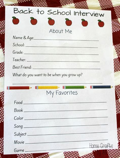 Worksheet School Application Interview 的图像结果