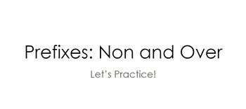 Image result for Prefix Non-Examples