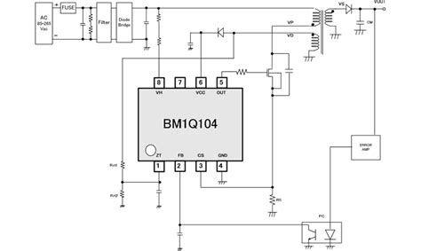 BM1Q104FJ Quasi-Resonant Control DC-DC Converter - ROHM | Mouser