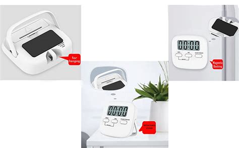 CLEMATIS Kitchen Timer | Digital Big Digit Kitchen Timer & Stop Watch ...
