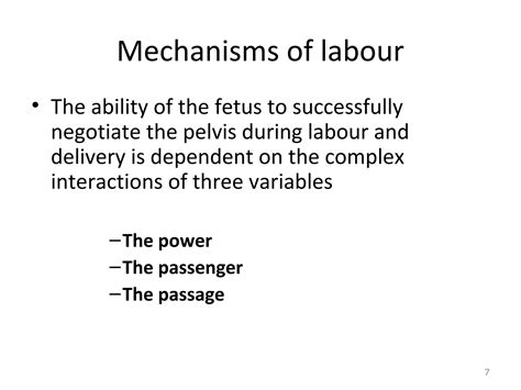 Mechanism of normal labor | PPT