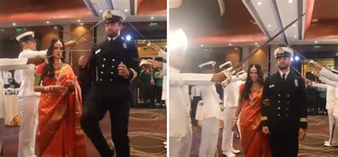 Video: Indian Navy's Unique Way Of Welcoming A Bride