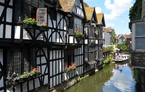 Wallpaper England, Home, channel, England, canal, Canterbury ...