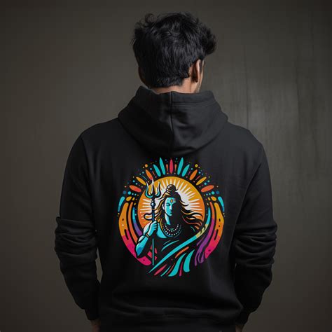 Lord Shiva printed Hoodie with Shivling for Men – Prabhubhakti