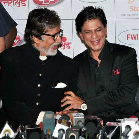 Amitabh Bachchan and Shah Rukh Khan share a laugh during Uttarakhand ...
