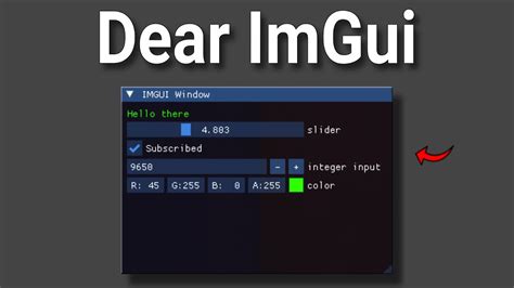 Image result for C IMGUI Overlay Tutorial