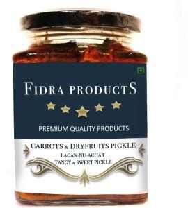 Fidra Carrots & Dry Fruit Pickle / Lagan Nu Achar Carrot Pickle Price ...