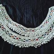 Buy Fresh Vibes Traditional Indian Heavy Silver Payal for Women with ...