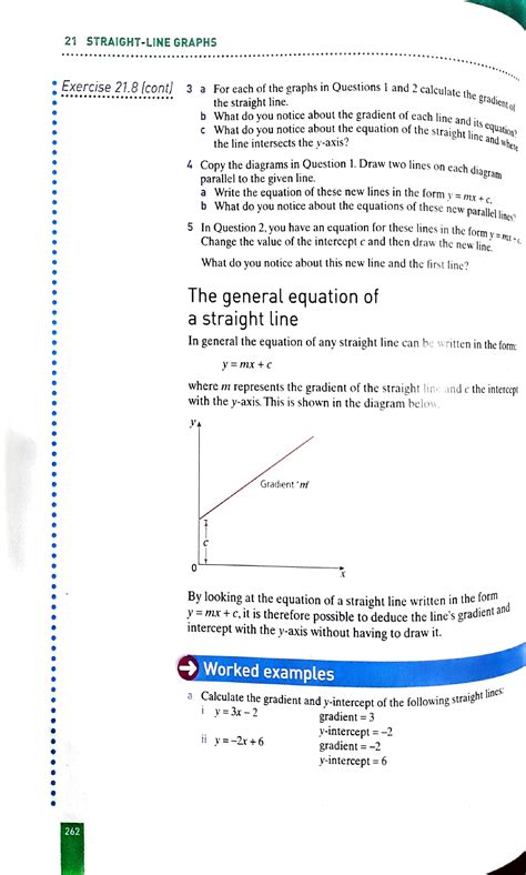 Chapter - Straight Line Graphs - 21 STRAIGHT-LINE GRAPHS ...
