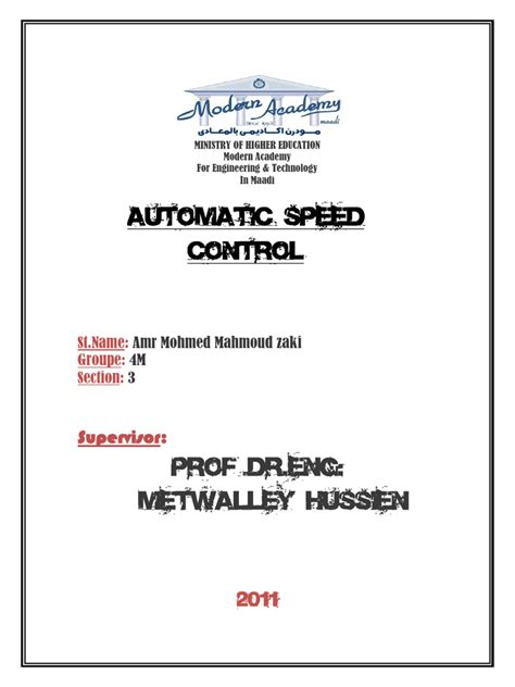 Image result for Speed Control Tutorial