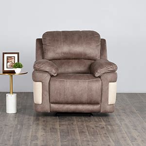 Home Centre Dawson One Seater Recliner - Pebble Brown : Amazon.in: Home ...