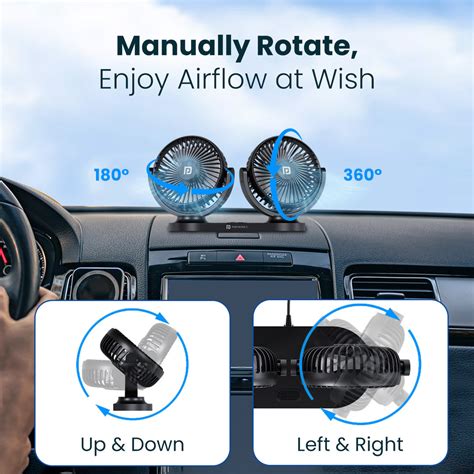 Shop Portronics Twin Cool Portable USB Fan With Dual Heads