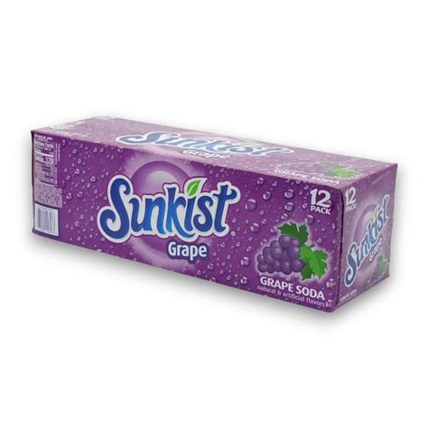 Sunkist Grape Soda 12 x 355ml Cans