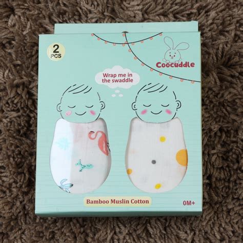 Bamboo Muslin Swaddle: Cartoon & Plain Lemon – Set of Two - Coocuddle