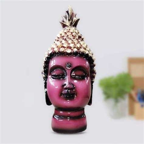 Buy Rise™ Polyresin Buddha Head Showpiece Figurine Handcrafted Home ...