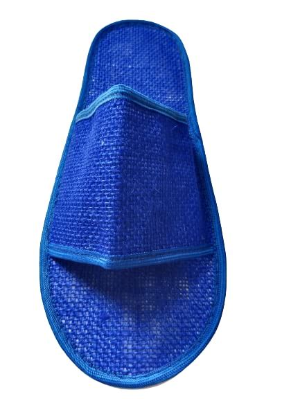 Buy JUTE SLIPPER Pack Of 6 Pair Free Size Close Toe Cloth Disposable ...