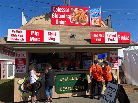 You can still get food from Spud’s Pub at its Topsfield Fair stand ...